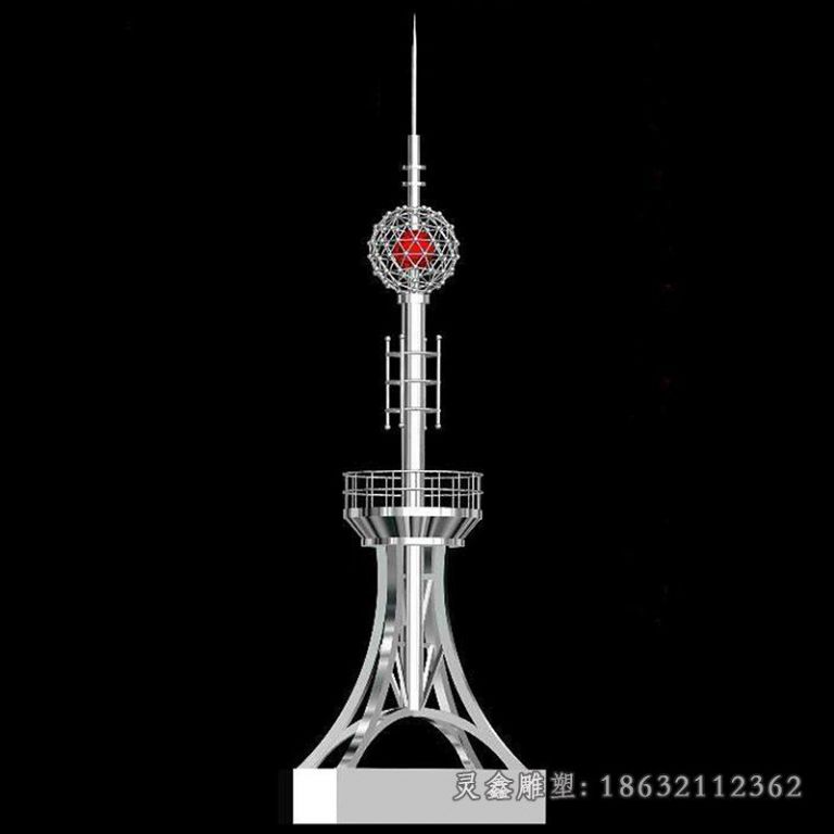 不锈钢避雷针雕塑 (9)
